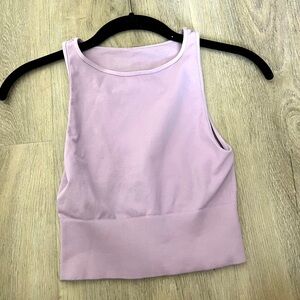 CROP TANK TOP | MEDIUM | LIGHT PURPLE